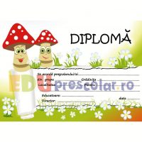 diploma absolvire gradinita, grupa ciupercutelor - dpa34